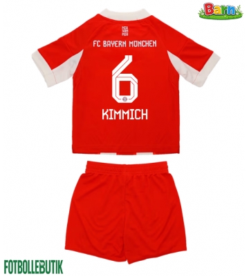 Bayern Munich Joshua Kimmich #6 Hemmaställ Barn 2025-26 Kortärmad (+ Korta byxor)